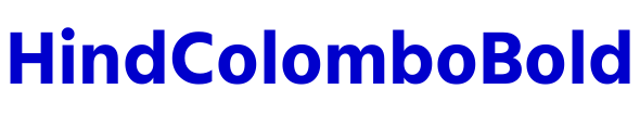 Hind Colombo Bold font